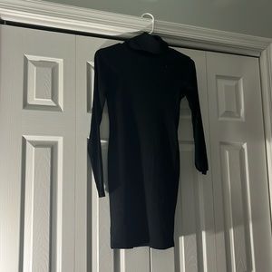 Black bodycon dress